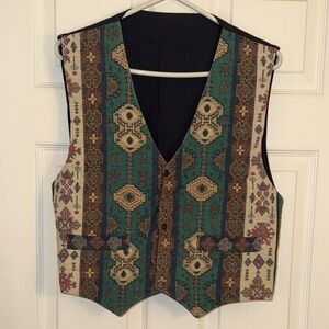 Vintage Patterned Unisex Vest